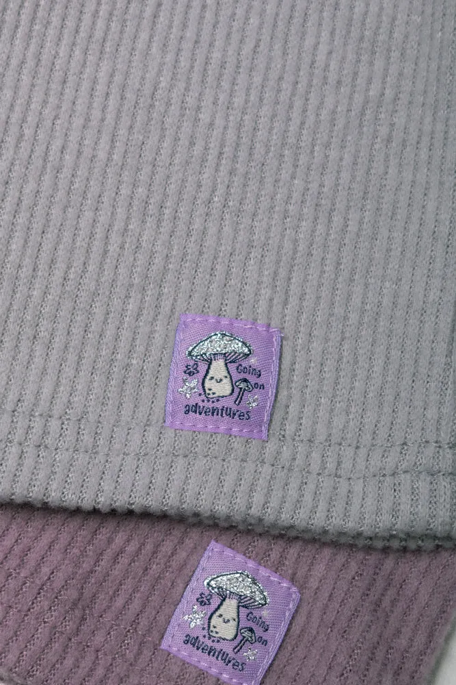 2 Pack Long Sleeve Poloneck Purple And Grey