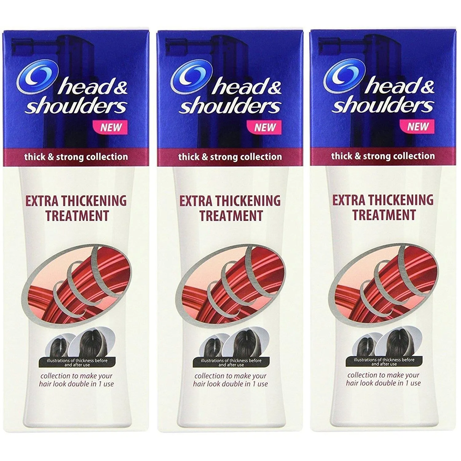 2 x Head and Shoulders Thick and Strong Thickening Treatment 125 ml