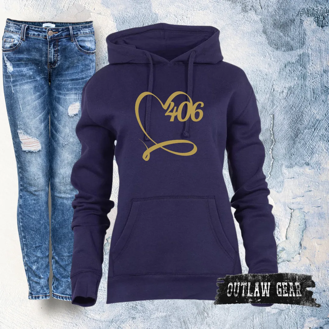 406 Love Spirit Hoodie - Navy/Gold