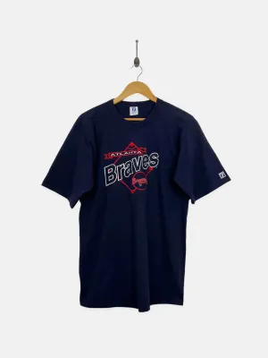 90's Atlanta Braves MLB USA Made Embroidered Vintage T-Shirt Size 8-10