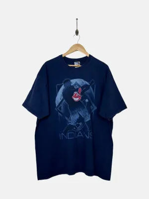 90's Cleveland Indians MLB Vintage Heavyweight T-Shirt Size XL