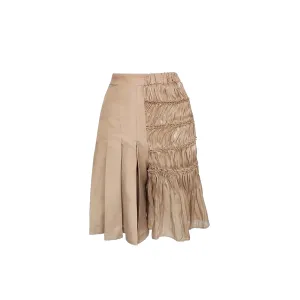 Abril- Pleats And Shibori Shorts