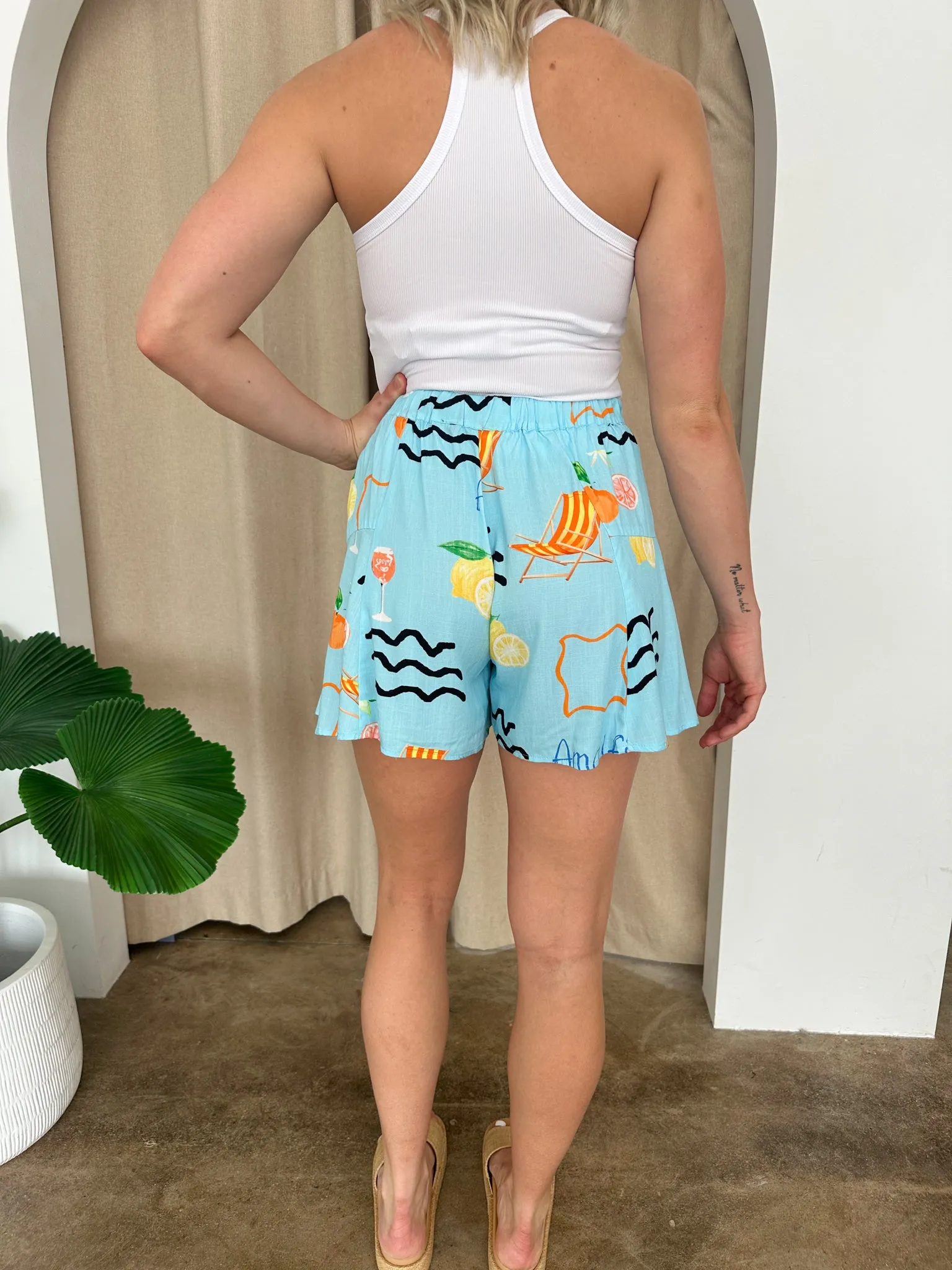 Amy Shorts -Blue