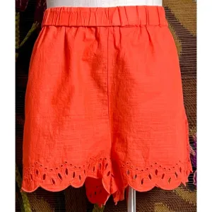 Anthropologie Eyelet Pajama Shorts S