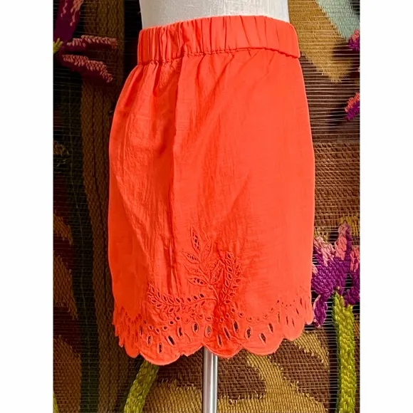 Anthropologie Eyelet Pajama Shorts S