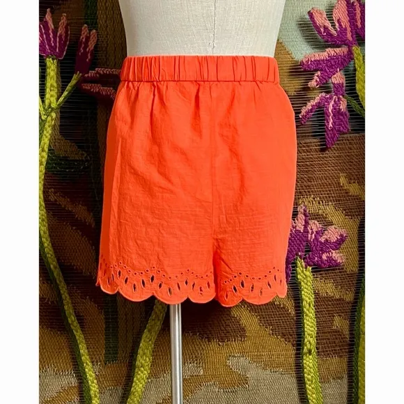Anthropologie Eyelet Pajama Shorts S