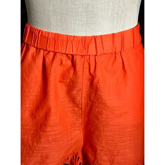 Anthropologie Eyelet Pajama Shorts S