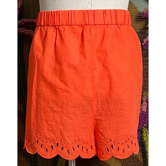 Anthropologie Eyelet Pajama Shorts S