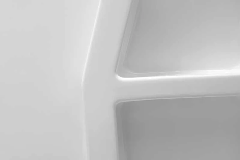 Anzzi Forum 60 in. x 36 in. x 74 in. 3-piece DIY Friendly Alcove Shower Surround in White