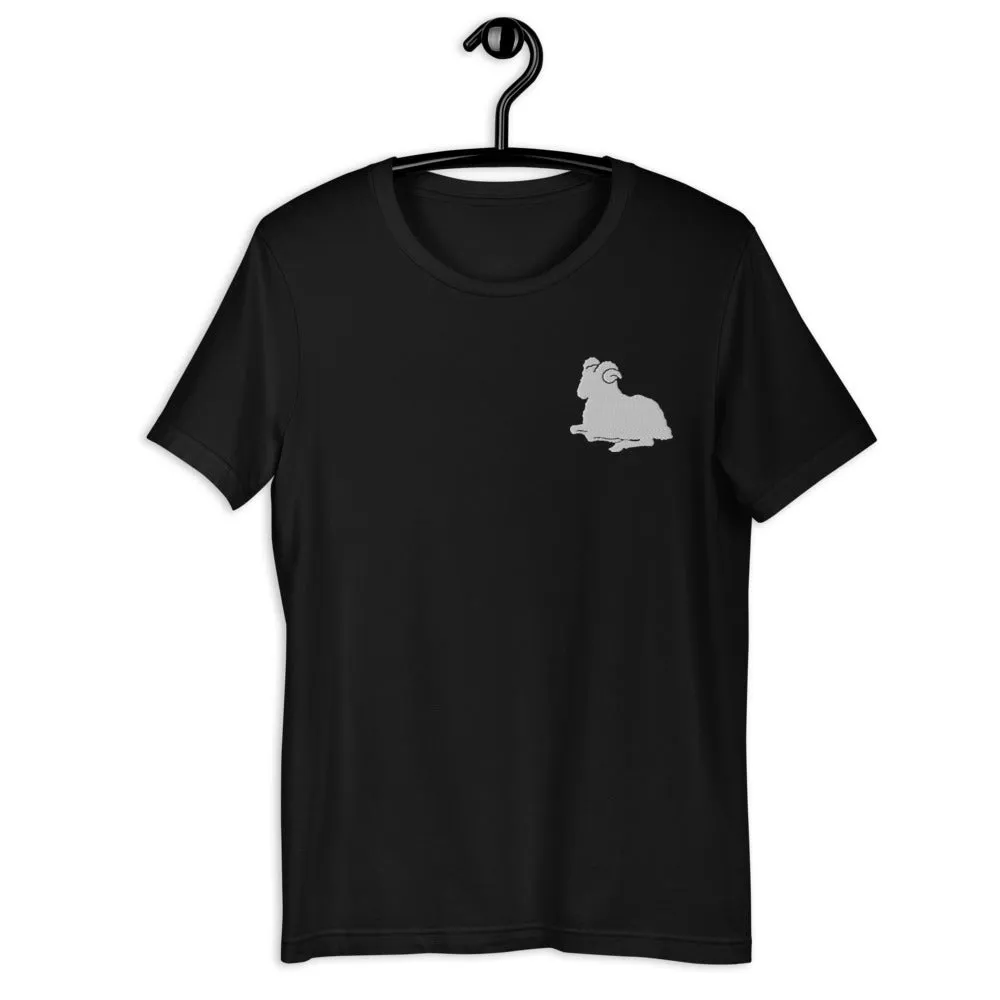 ARIES T-SHIRT - Aries Symbol Embroidery