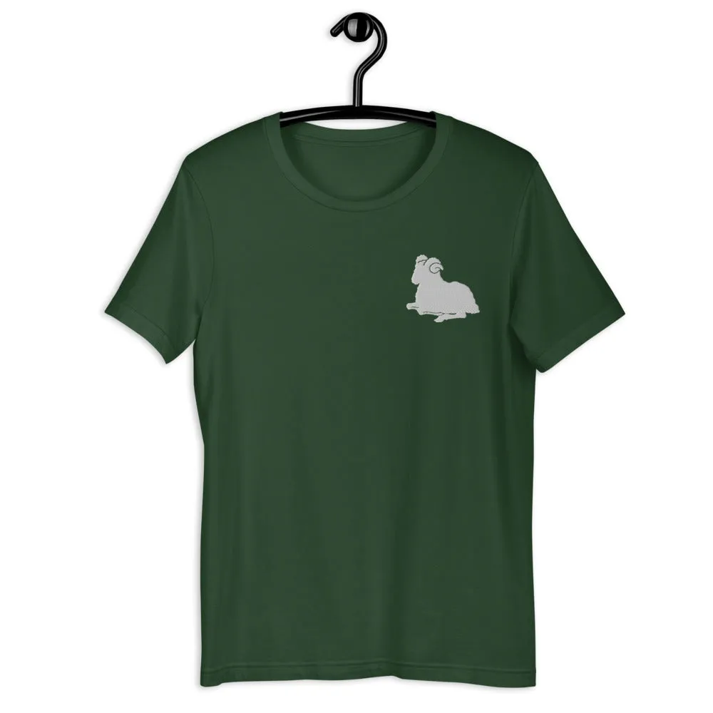 ARIES T-SHIRT - Aries Symbol Embroidery