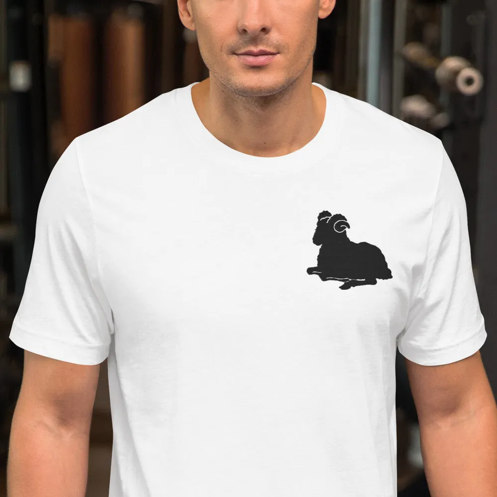 ARIES T-SHIRT - Aries Symbol Embroidery