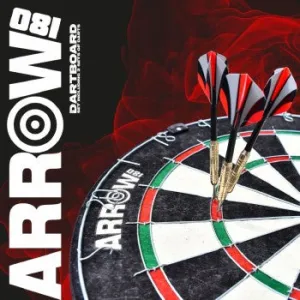 Arrow 180 High Quality Dartboard Set inc.2 Sets of Darts