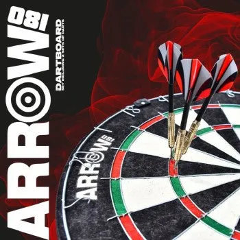 Arrow 180 High Quality Dartboard Set inc.2 Sets of Darts