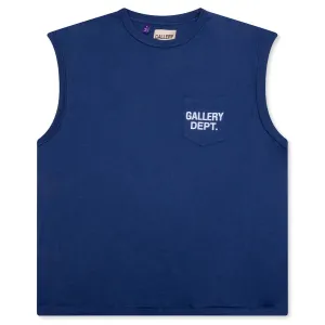 Augi Sleeveless Tee - Navy