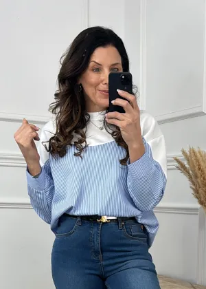 Augusta Blue Dual Style Sweatshirt