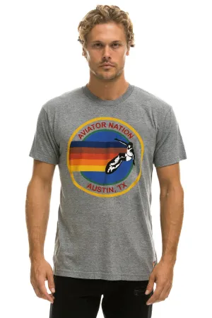 AVIATOR NATION AUSTIN TEE - HEATHER GREY