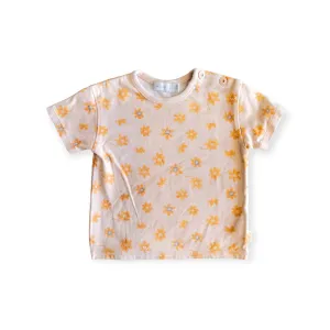 BABY GIRL SIZE 2/4 MONTHS - Baby MEXX, Soft Cotton, Floral T-shirt EUC B47
