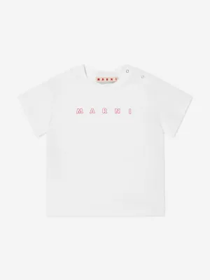 Baby Girls Logo T-Shirt in White
