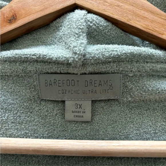 Barefoot Dreams CozyChic Ultra Lite Hooded Seashore Cardigan