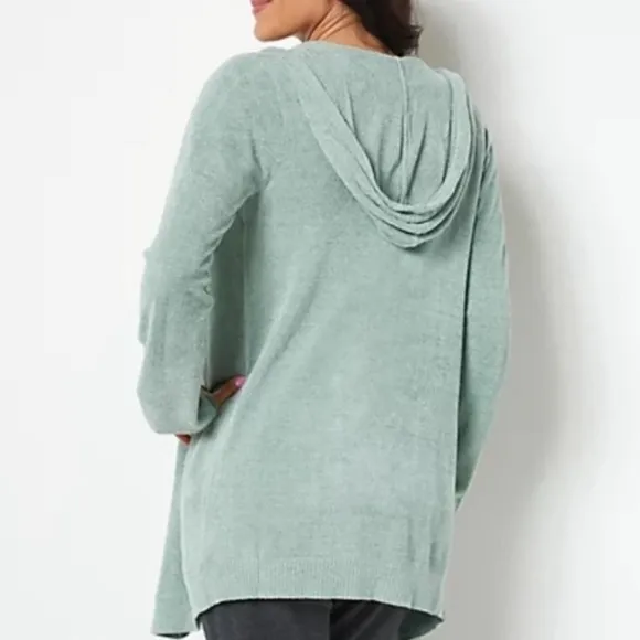 Barefoot Dreams CozyChic Ultra Lite Hooded Seashore Cardigan
