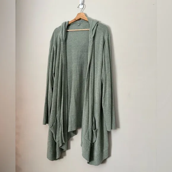 Barefoot Dreams CozyChic Ultra Lite Hooded Seashore Cardigan