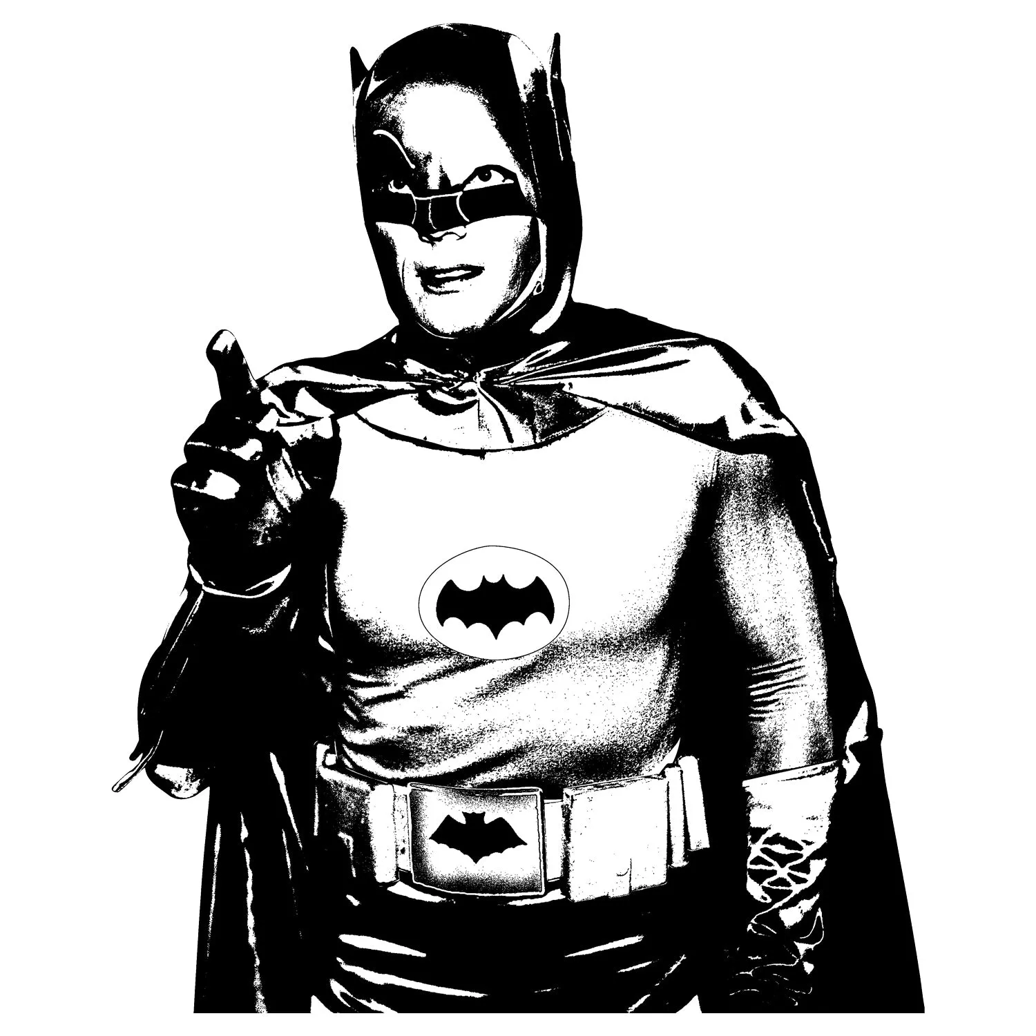 Batman 66 The Legend Official Men's T-shirt (White) 