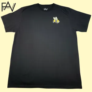 Bee - Black Organic Heavyweight T-Shirt