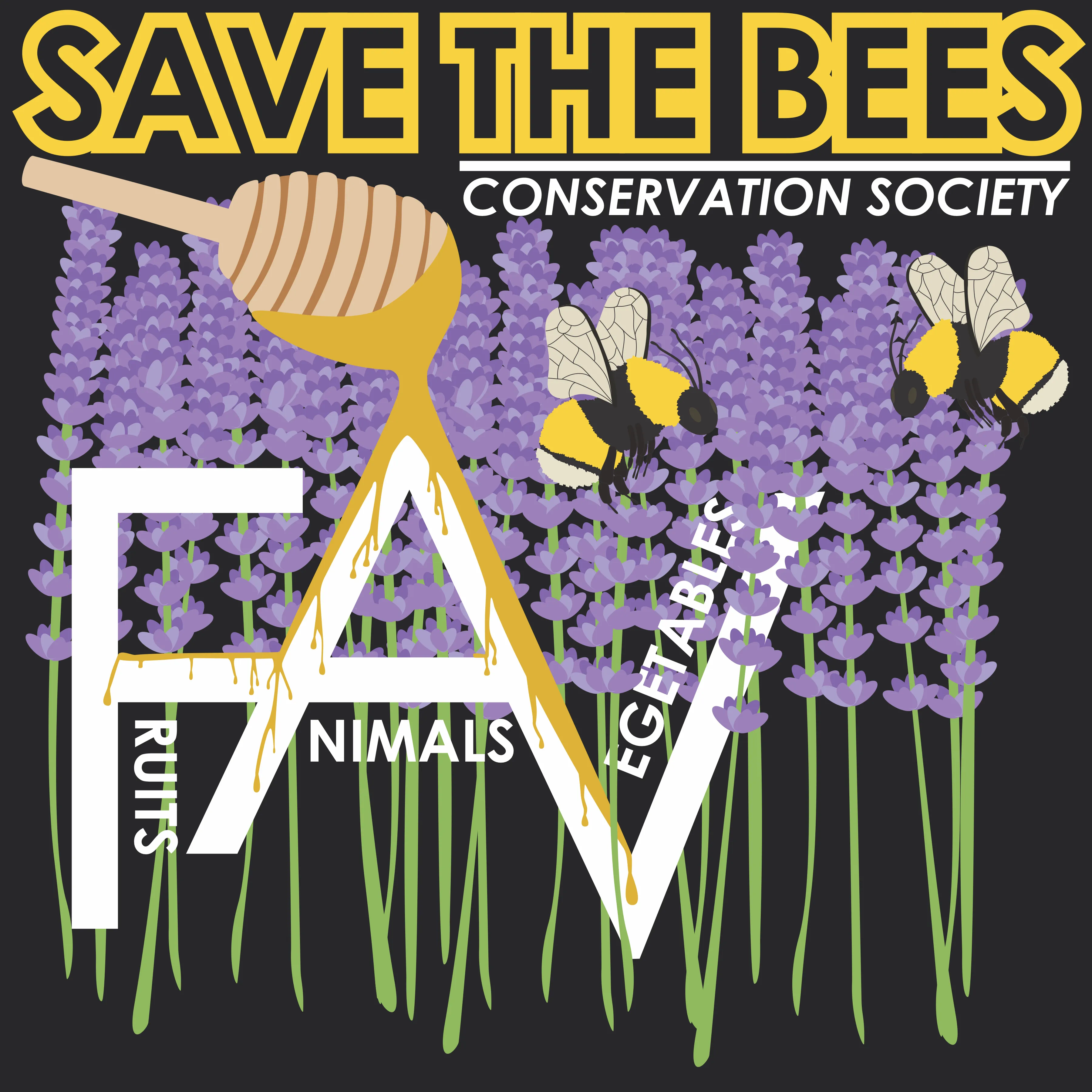 Bee - Black Organic Heavyweight T-Shirt