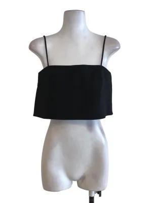 Black Layered Crop Top LB