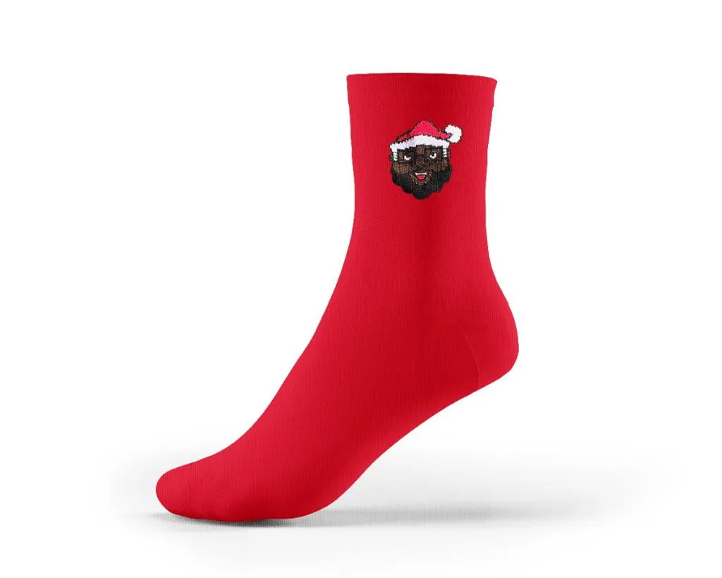 Black Santa Socks