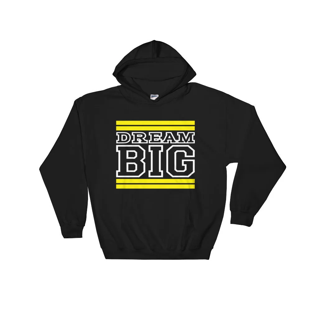 Black Yellow and White Hooded Sweatshirt