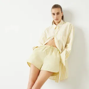 Blanca Studio Fender Shorts in Yellow Cream