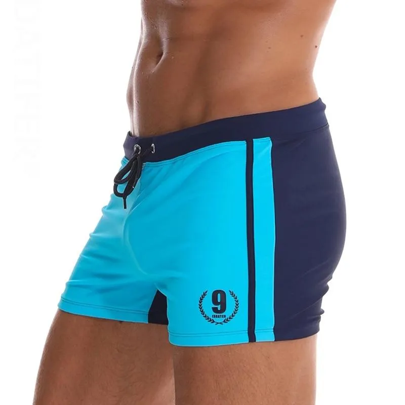 Blue Racing Trunks Swimsuit