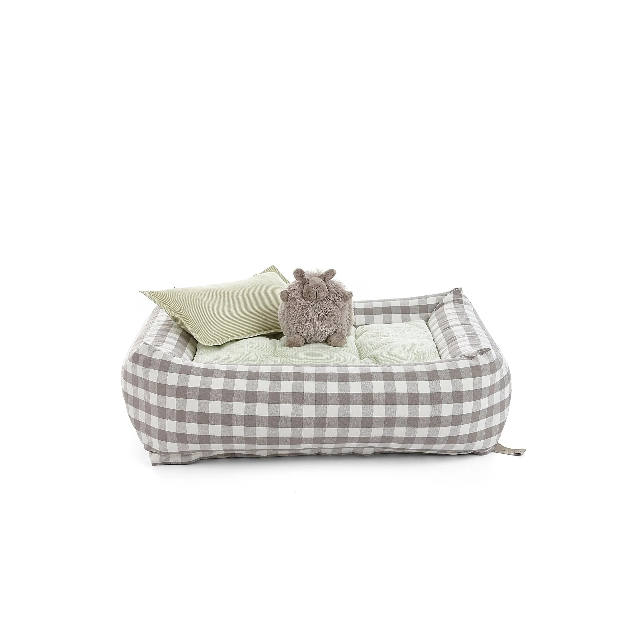 Bolster Dog Bed — Vichy
