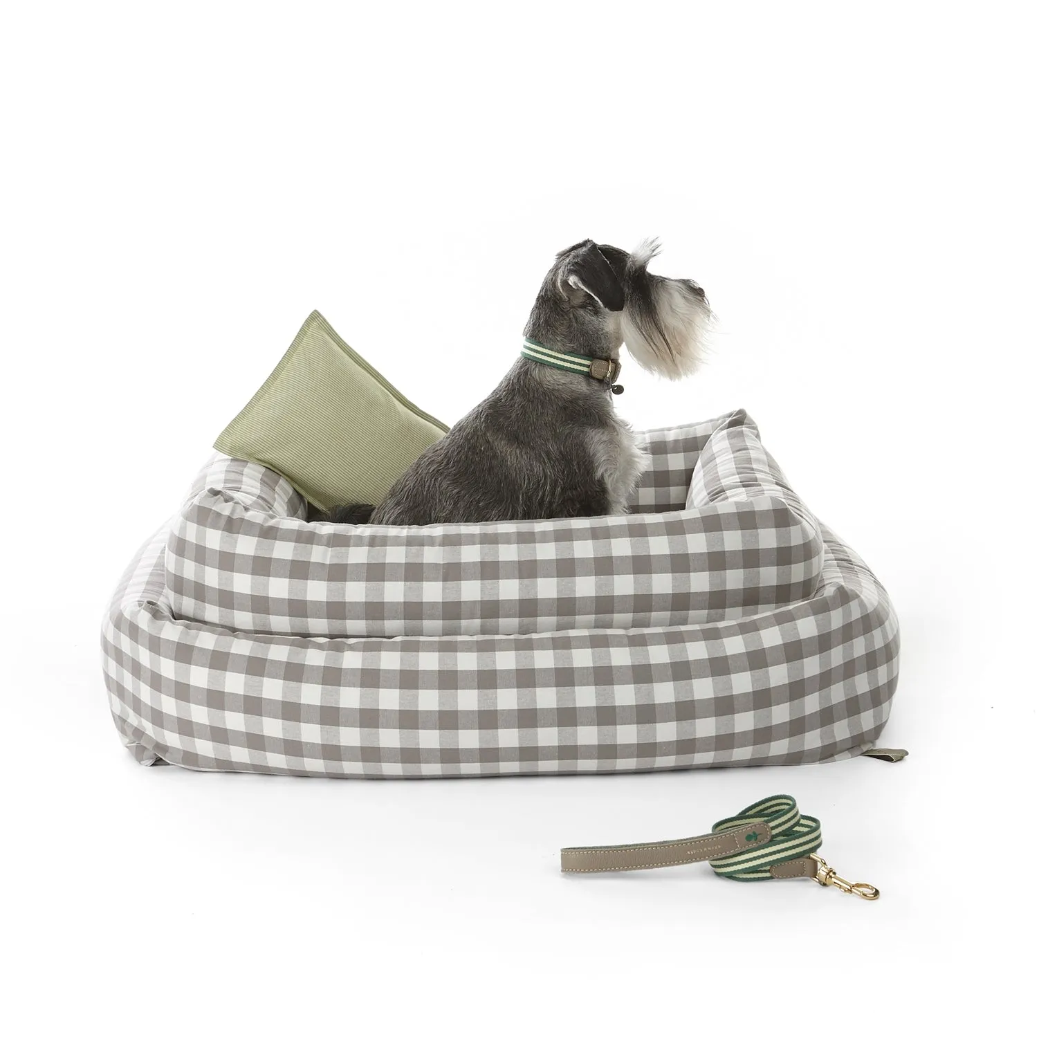 Bolster Dog Bed — Vichy
