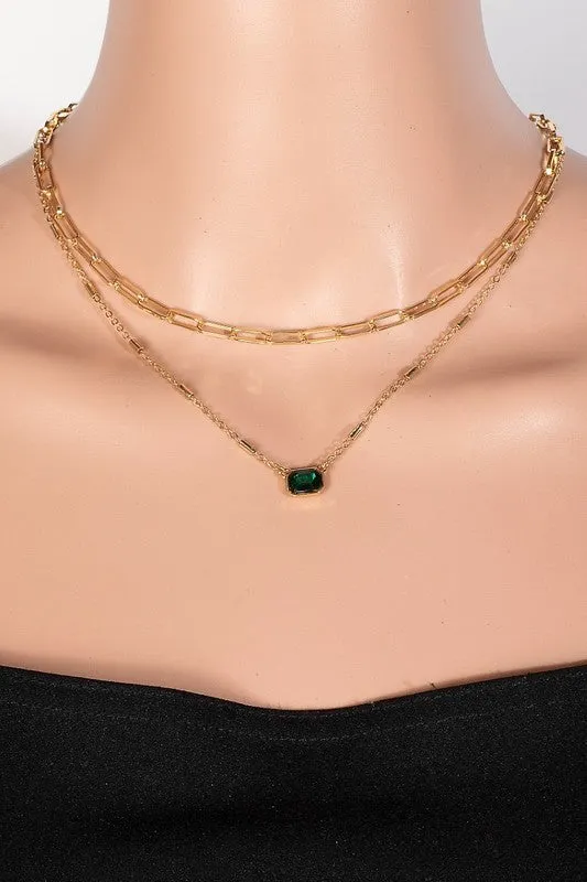 Bonnie Faceted Gem Necklace (3 Colors!)