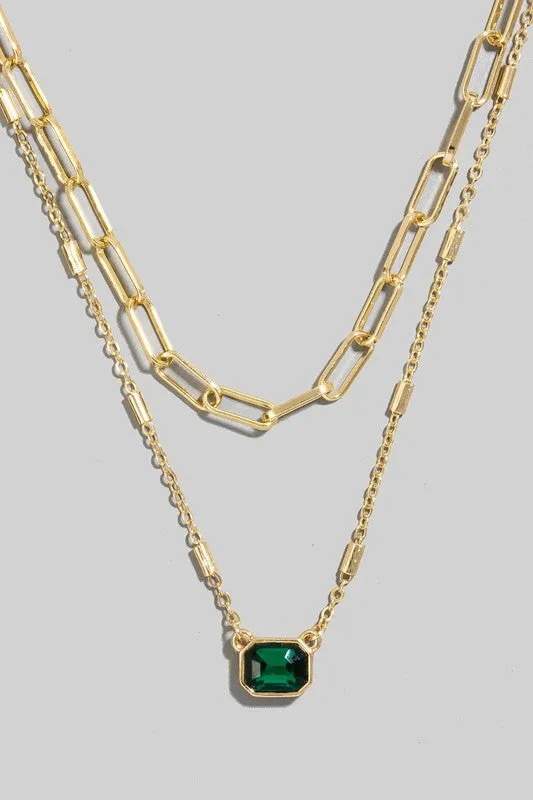 Bonnie Faceted Gem Necklace (3 Colors!)