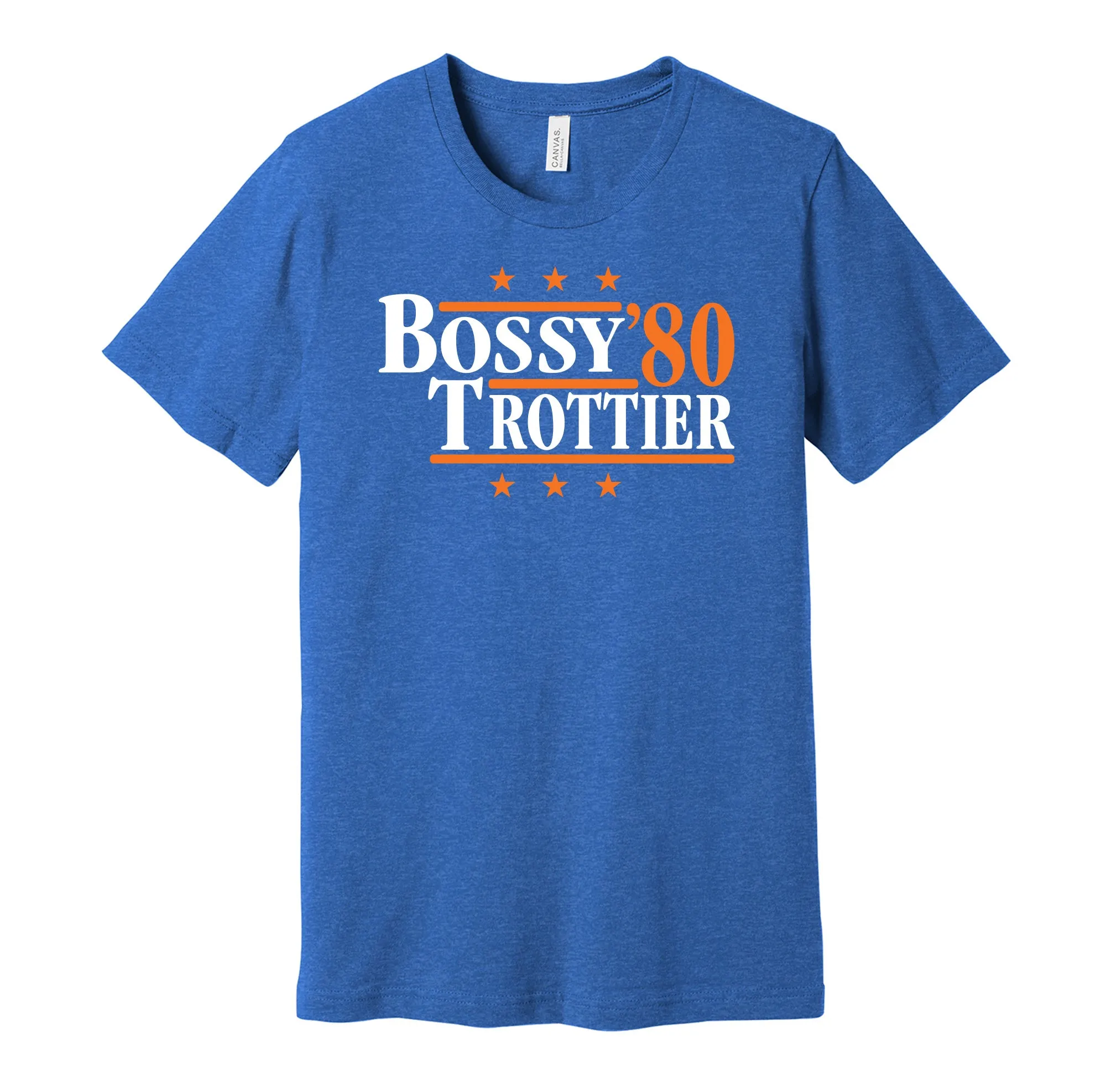 Bossy & Trottier '80 - New York Legends Political Campaign Parody T-Shirt - Hyper Than Hype Shirts