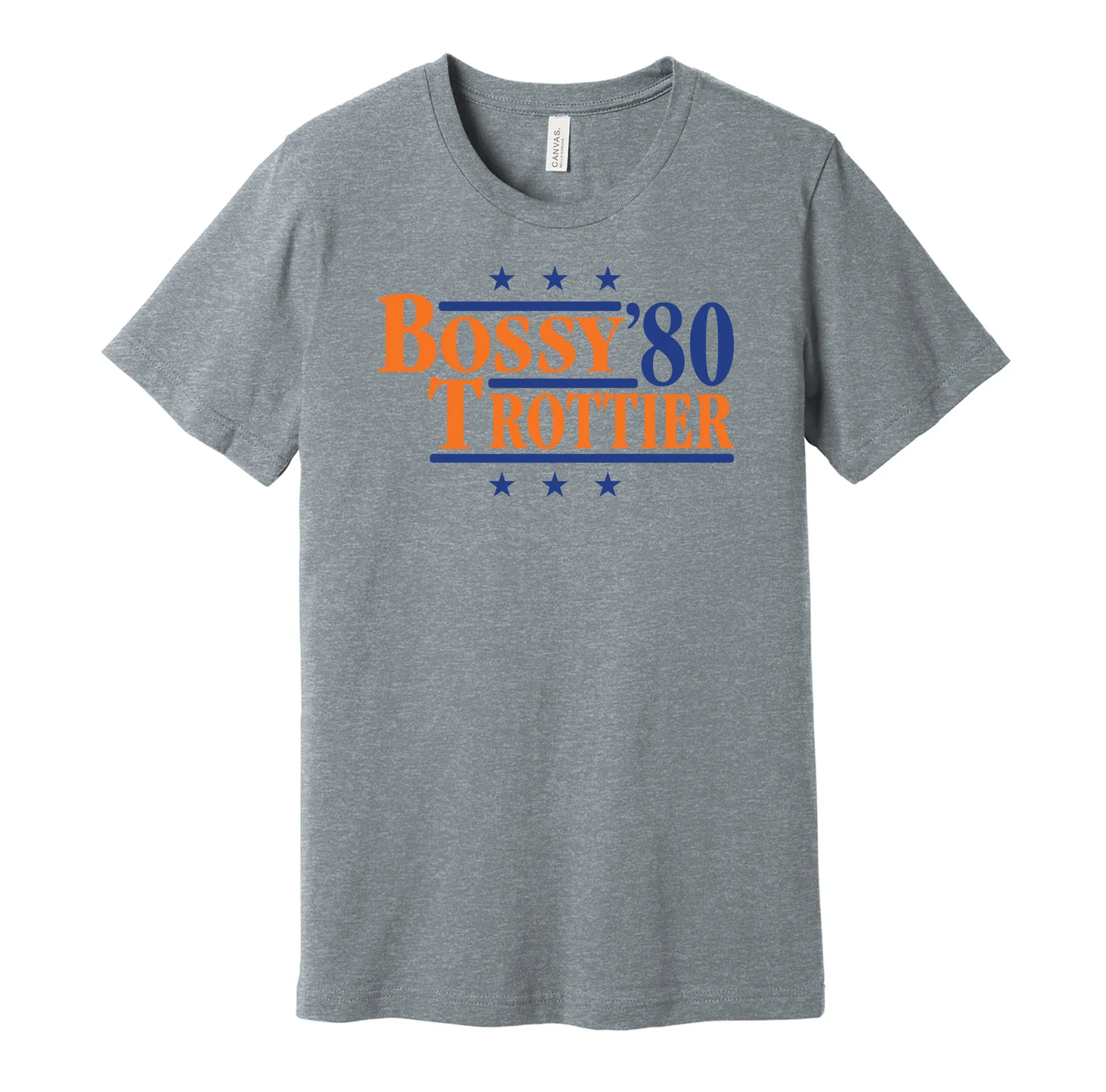 Bossy & Trottier '80 - New York Legends Political Campaign Parody T-Shirt - Hyper Than Hype Shirts