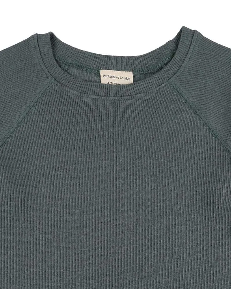 Bottle Green Rib Top
