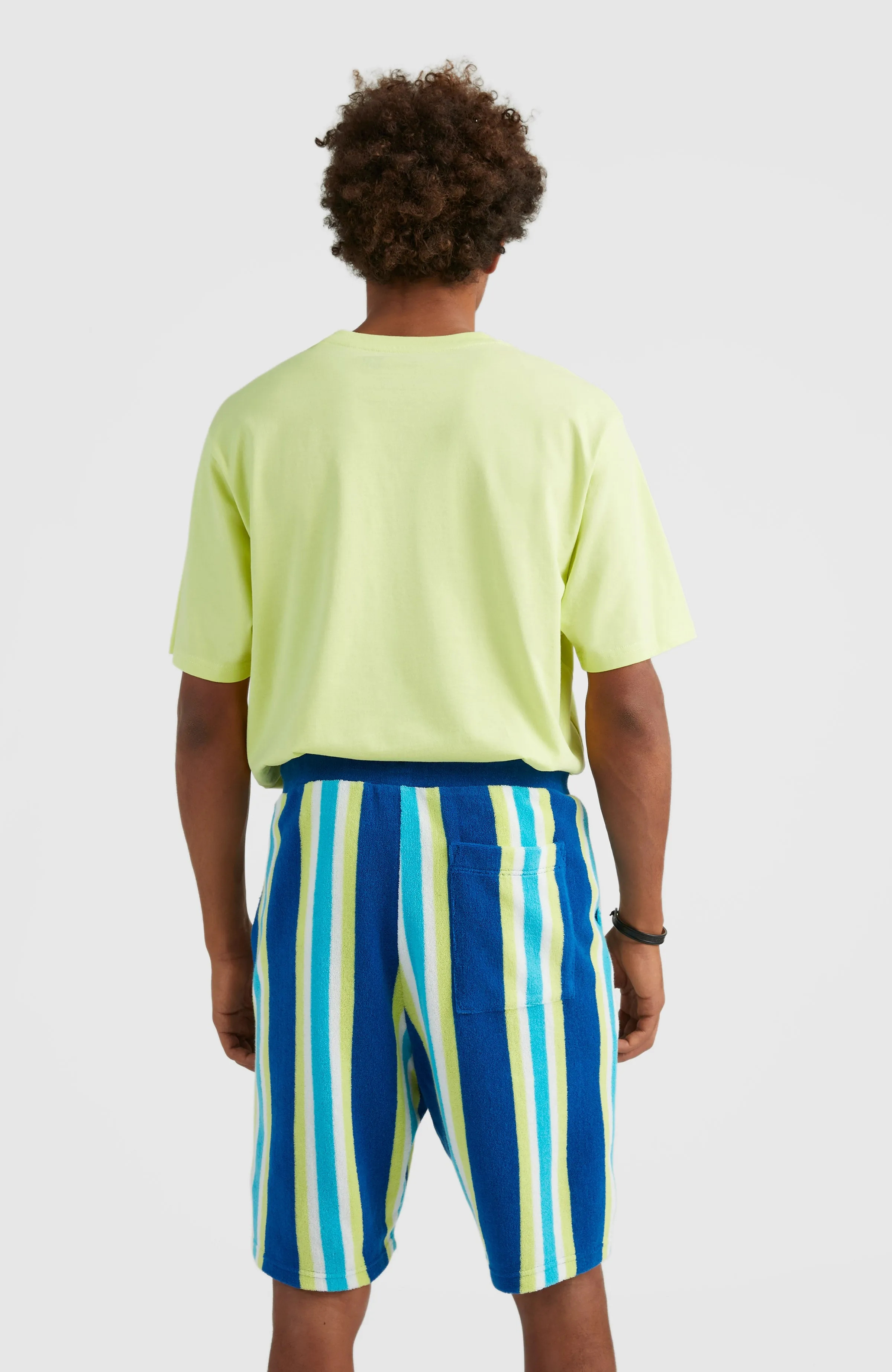 Brights Terry Shorts | Blue Towel Stripe