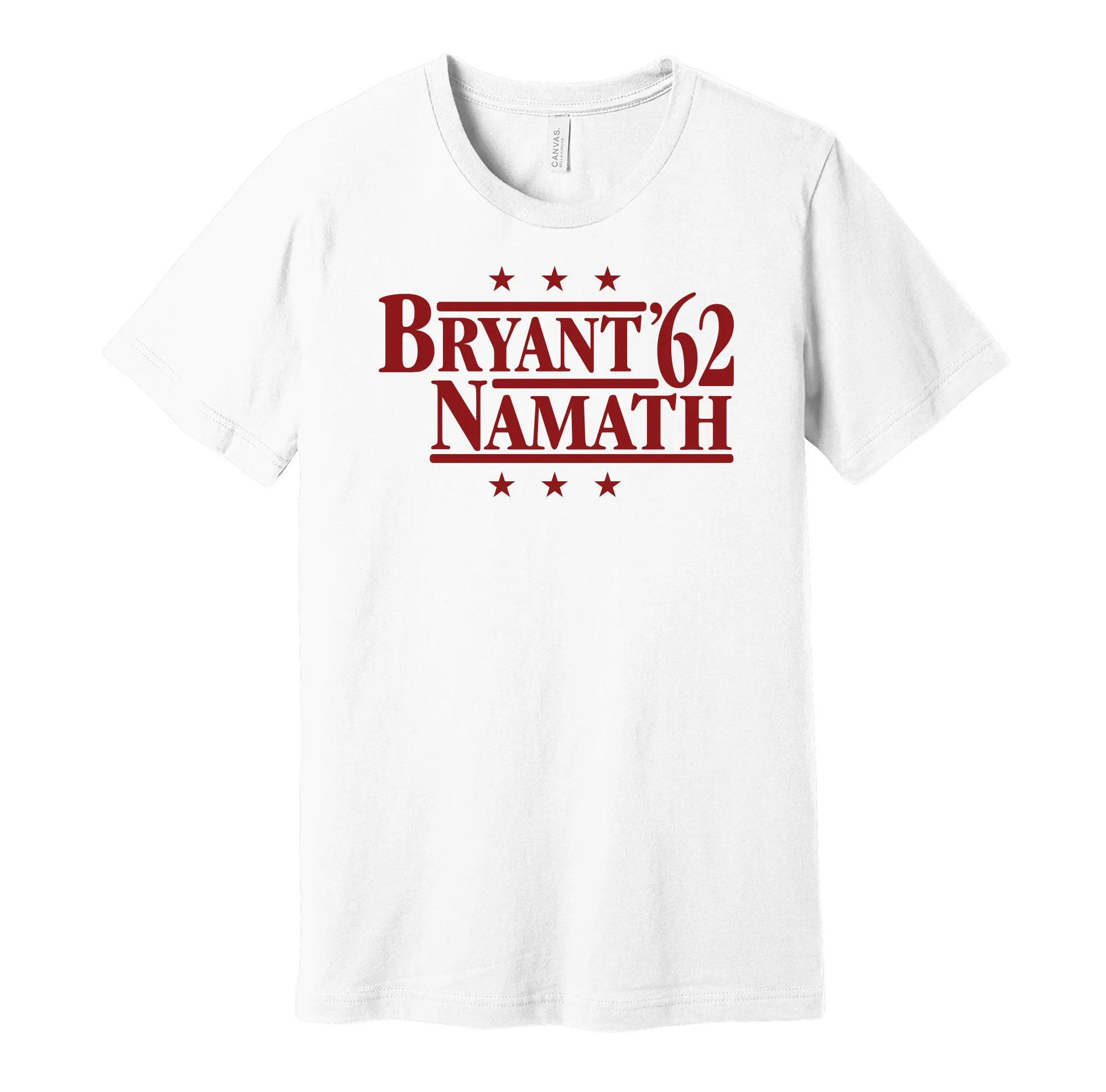 Bryant & Namath '62 - Alabama Football Political Campaign Parody T-Shirt - Hyper Than Hype Shirts