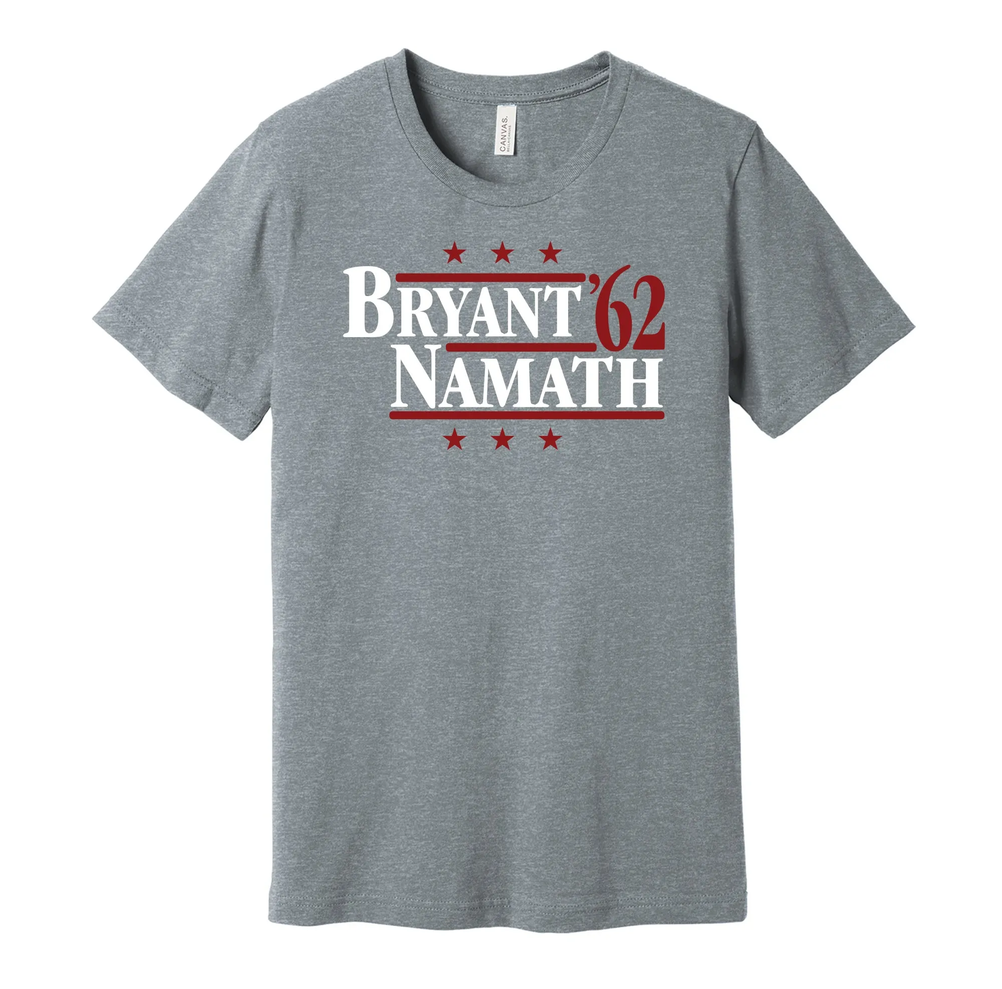 Bryant & Namath '62 - Alabama Football Political Campaign Parody T-Shirt - Hyper Than Hype Shirts