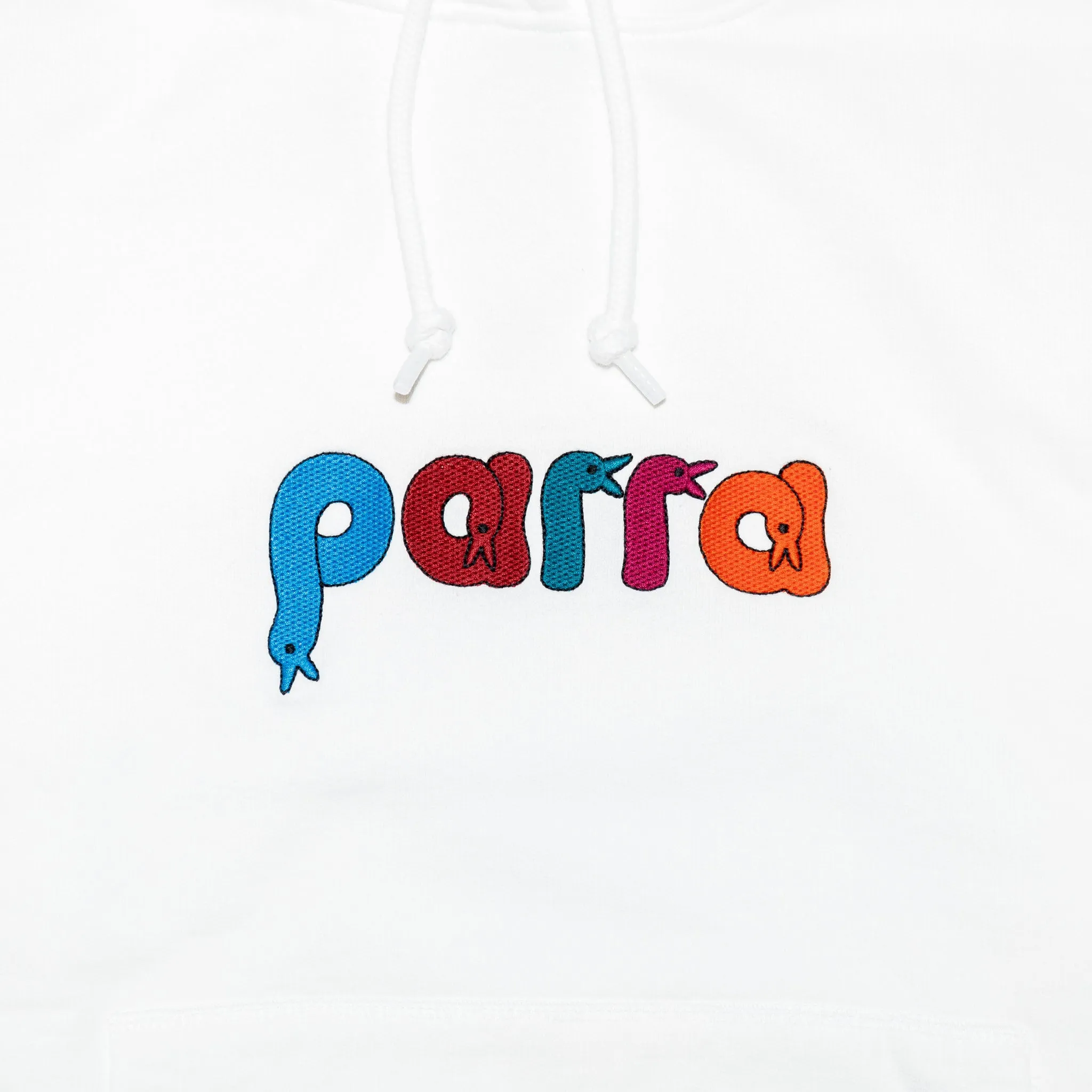 by Parra Bird Face Font Hooded Sweatshirt
