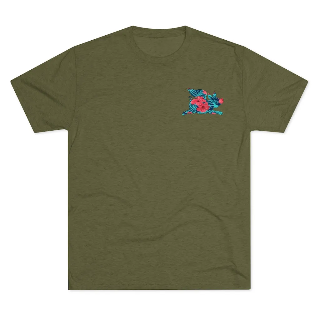 C-2 Greyhound Aloha Tri-Blend Tee