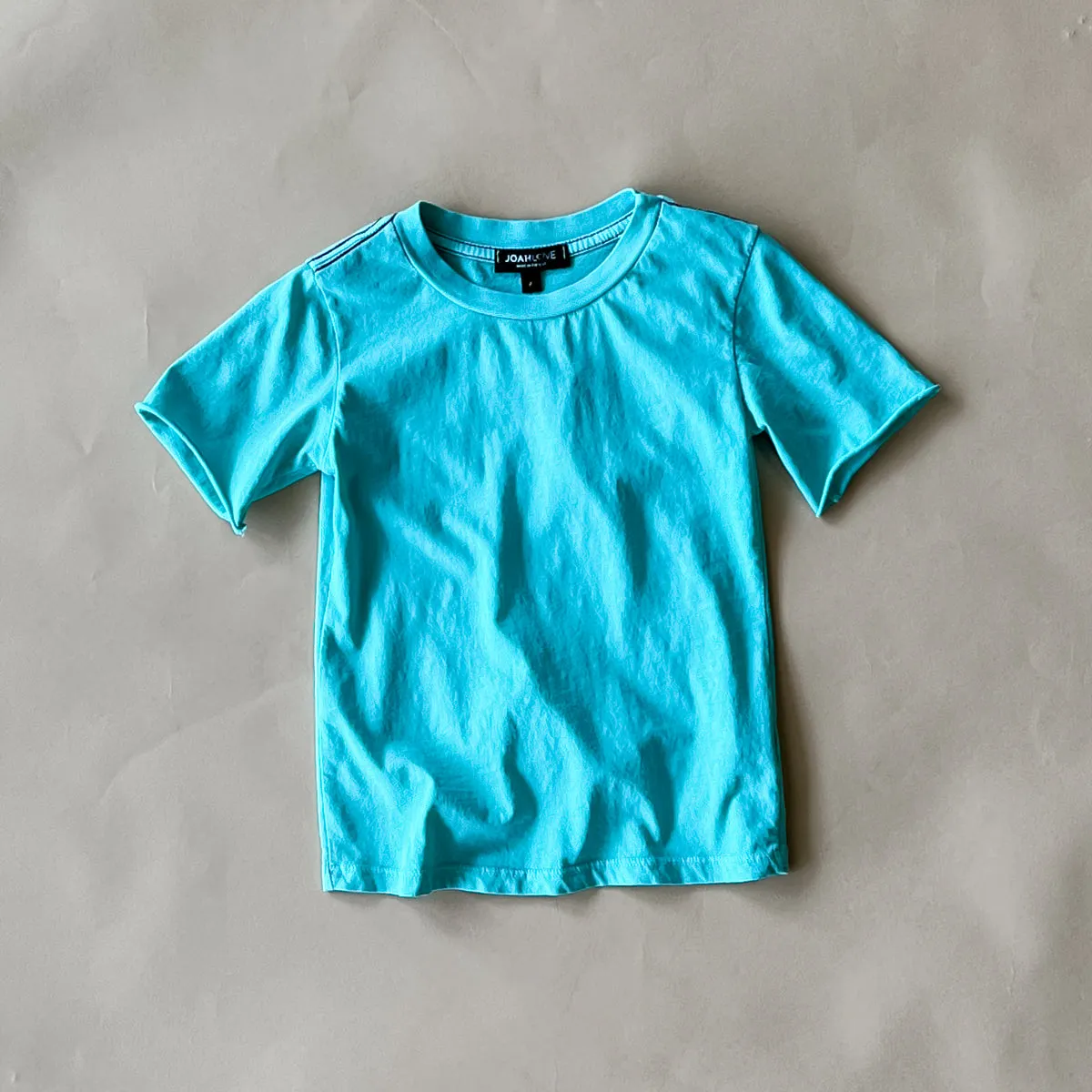 Cameron Solid Tee | Aqua