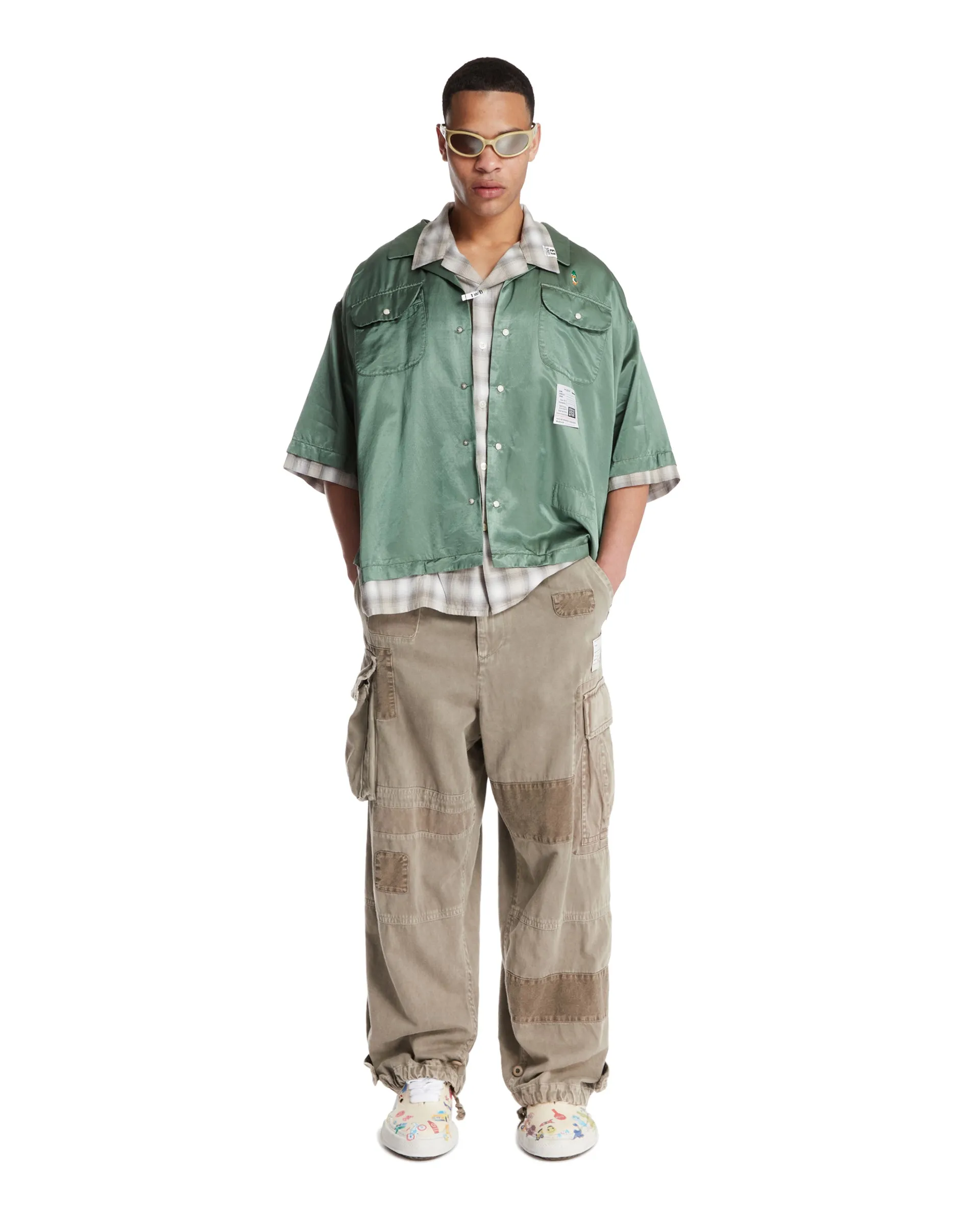 Camicia Double Layered Verde