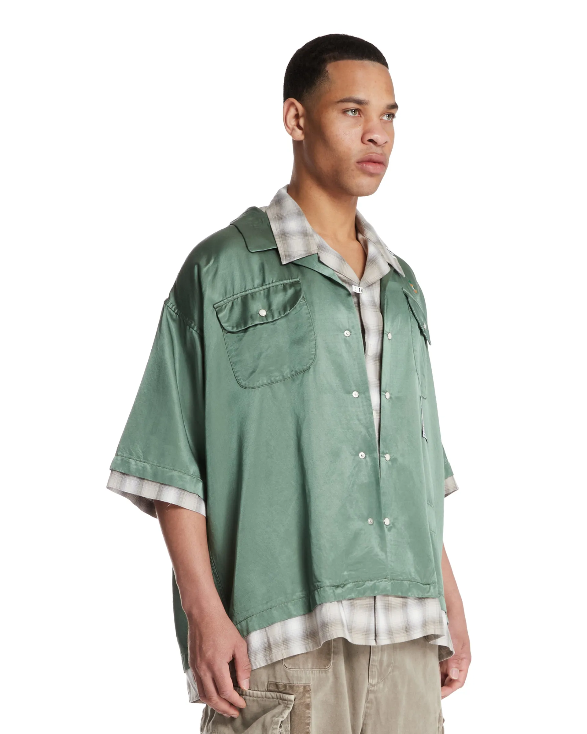 Camicia Double Layered Verde