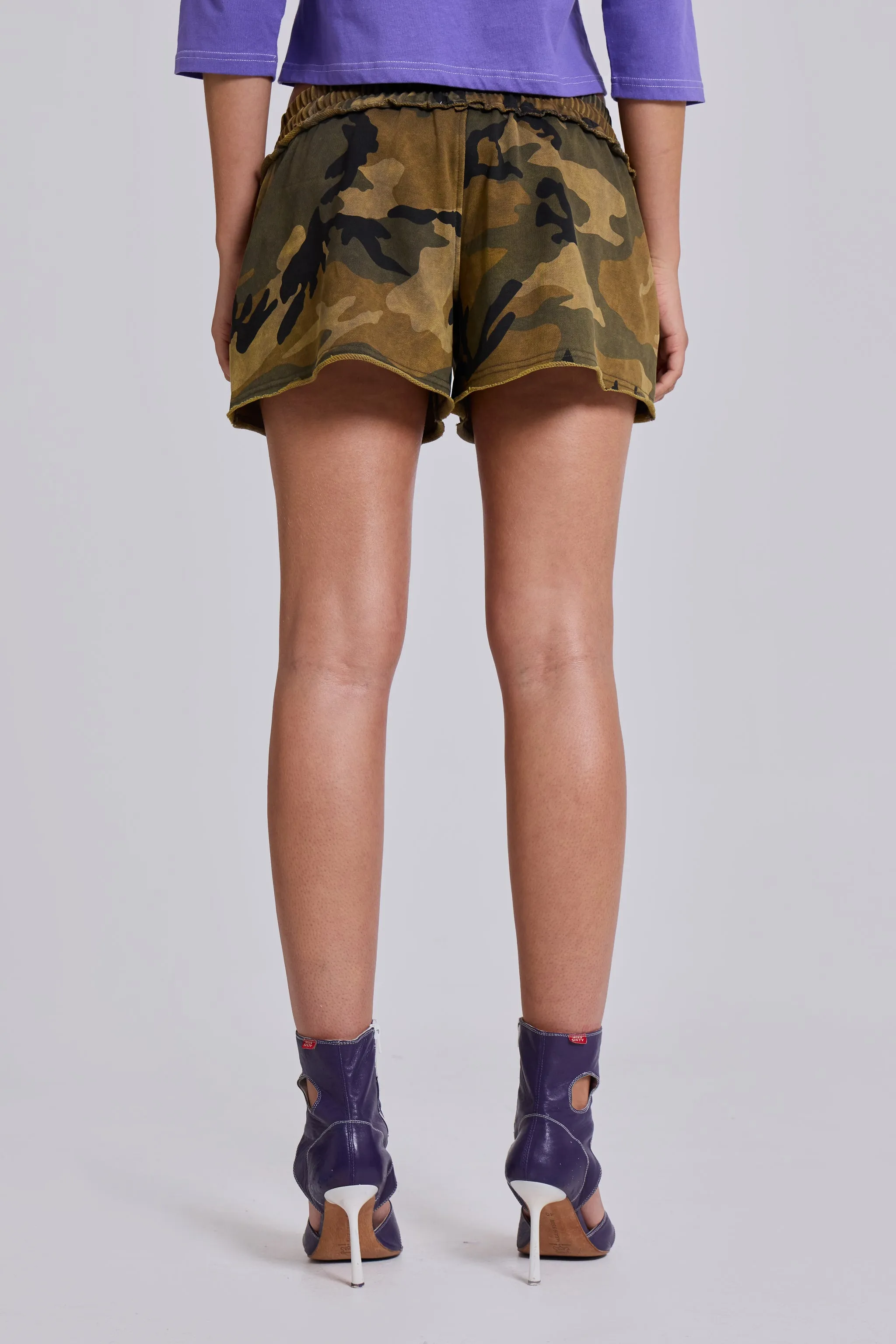 Camo Mini Jogger Shorts